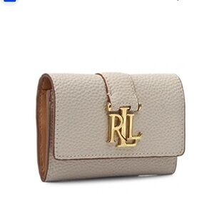 Ralph Lauren Cream and Gold Wallet
